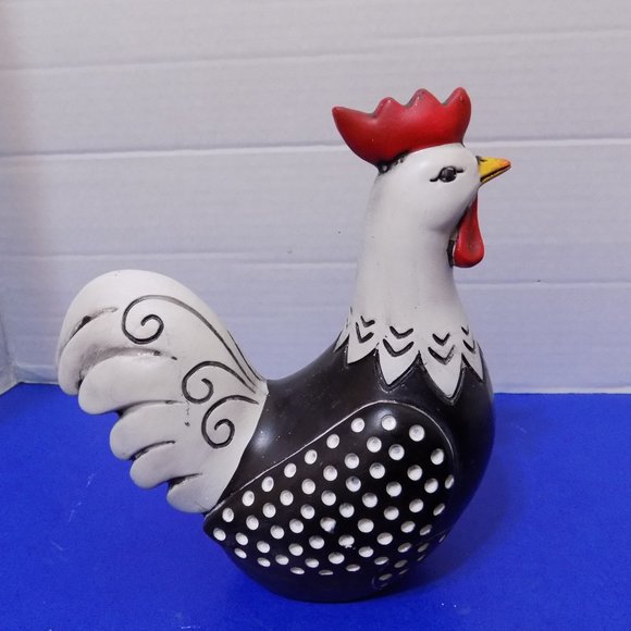 New Rooster Chicken Figurine Sculpture Home Decor Country Rustic Farmhouse - Picture 2 of 5